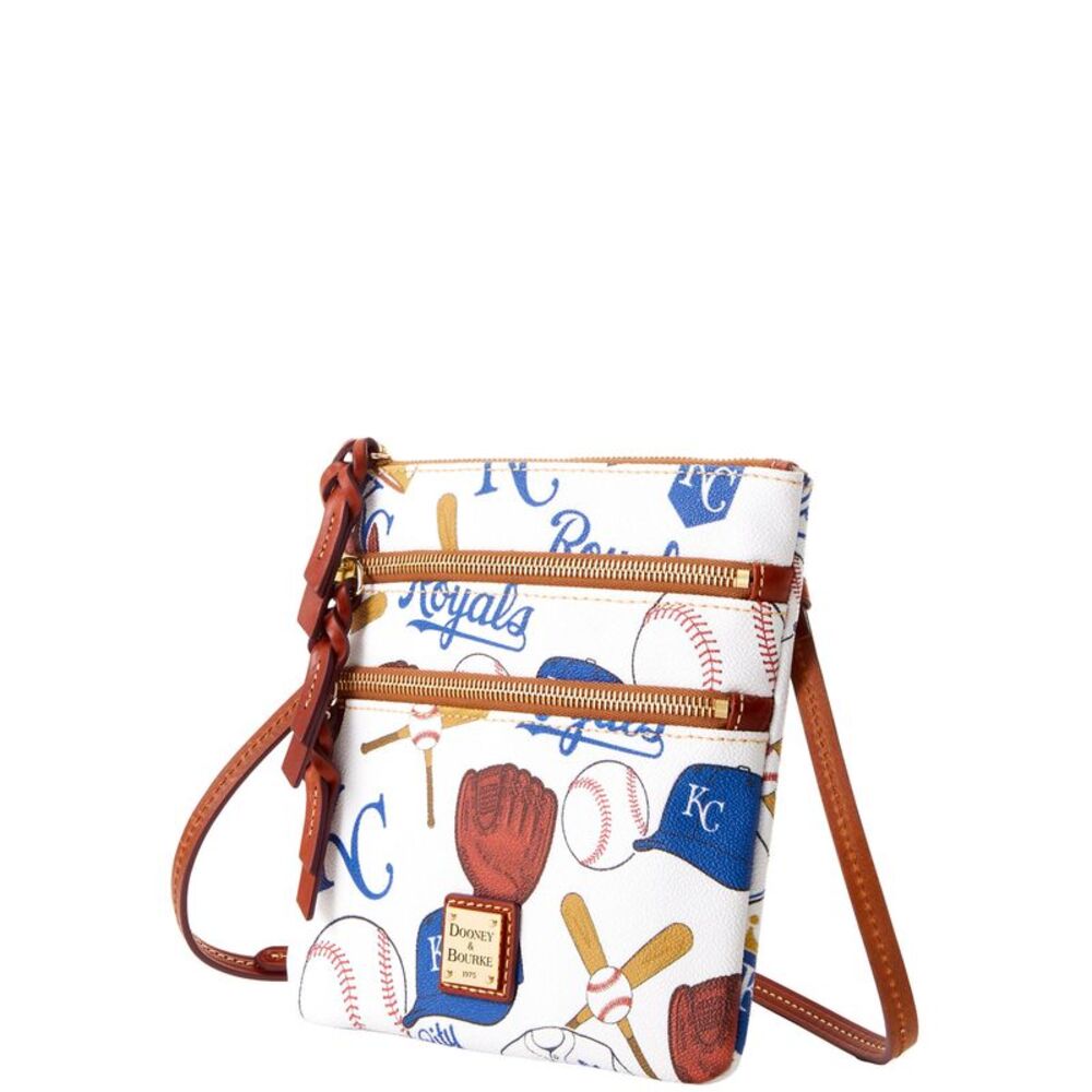Dooney & Bourke MLB Kansas City Royals N S Triple Zip Crossbody - ROYALS - Picture 2 of 4
